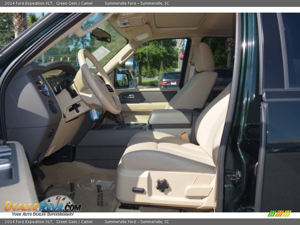 2014 Ford Expedition XLT Green Gem / Camel Photo #21