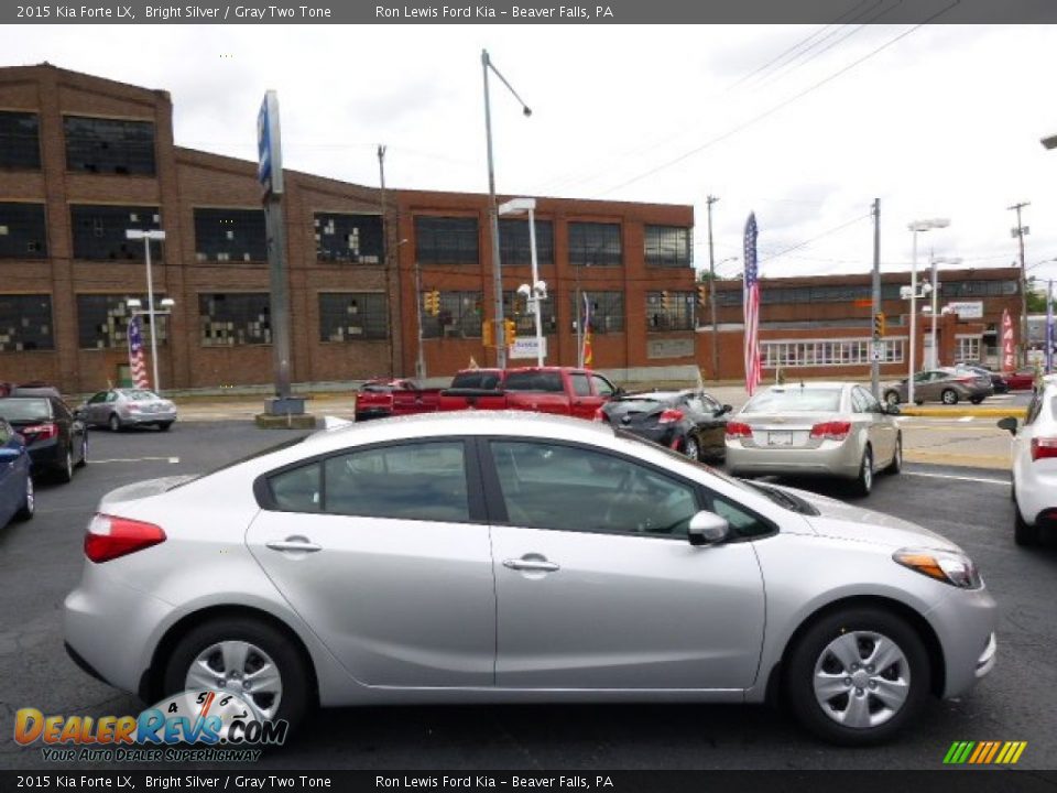 2015 Kia Forte LX Bright Silver / Gray Two Tone Photo #1