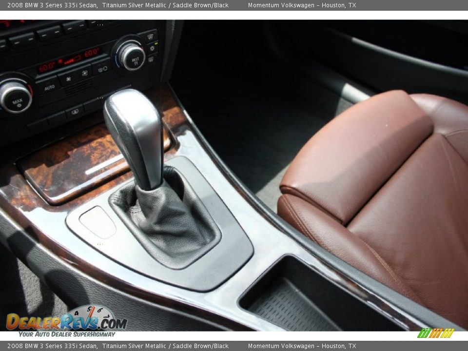 2008 BMW 3 Series 335i Sedan Titanium Silver Metallic / Saddle Brown/Black Photo #14