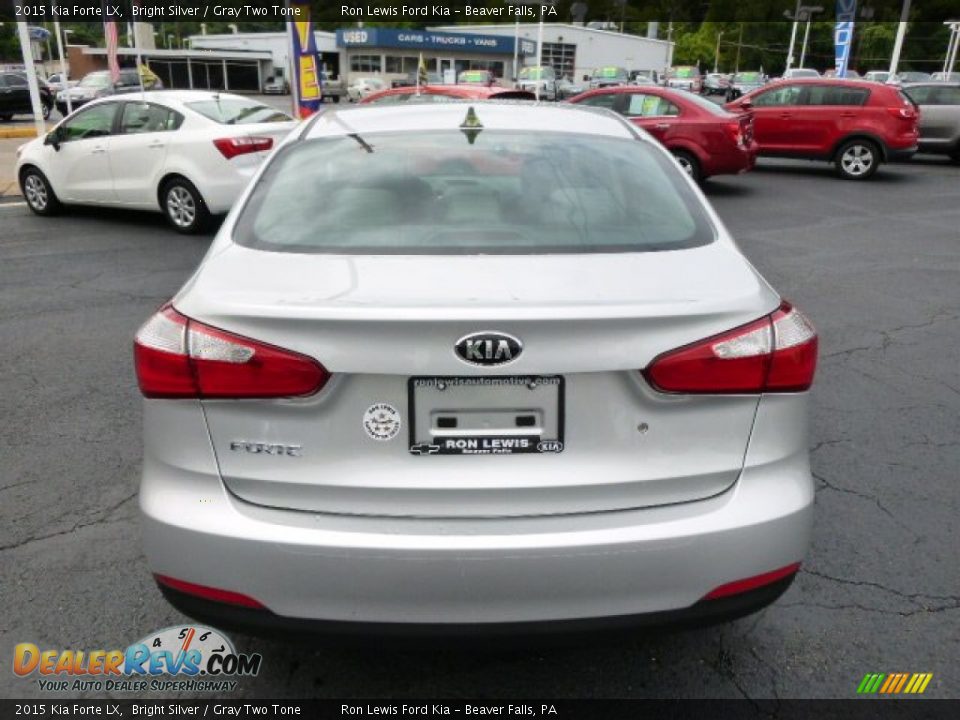 2015 Kia Forte LX Bright Silver / Gray Two Tone Photo #7