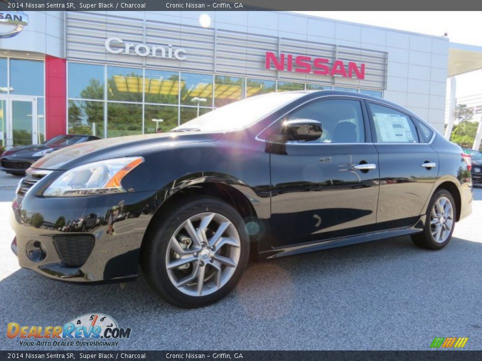 2014 Nissan Sentra SR Super Black / Charcoal Photo #1