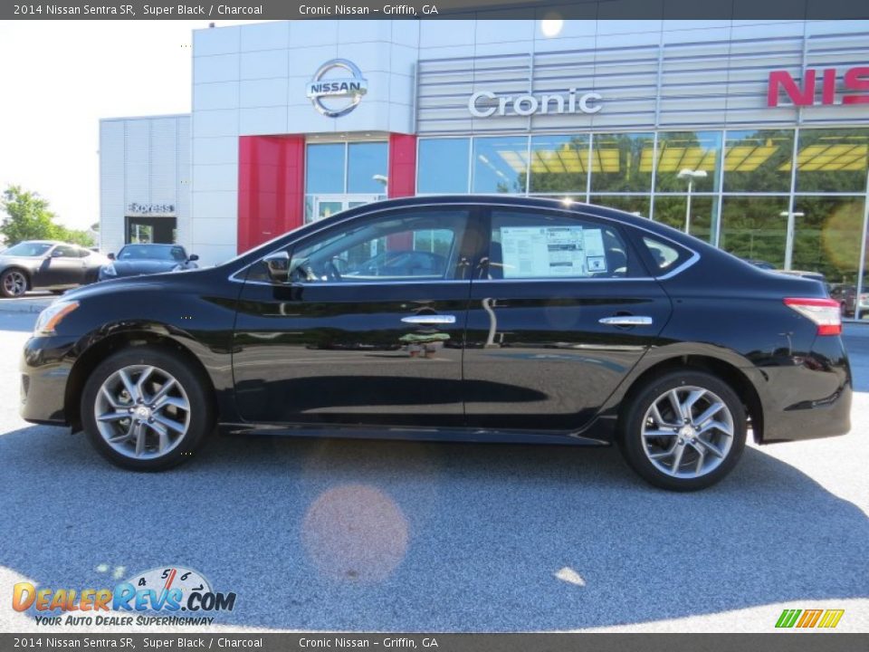 2014 Nissan Sentra SR Super Black / Charcoal Photo #2