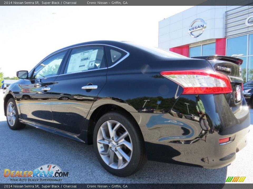 2014 Nissan Sentra SR Super Black / Charcoal Photo #3