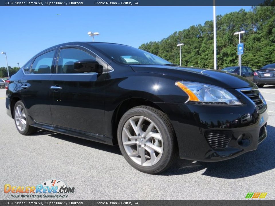 2014 Nissan Sentra SR Super Black / Charcoal Photo #7