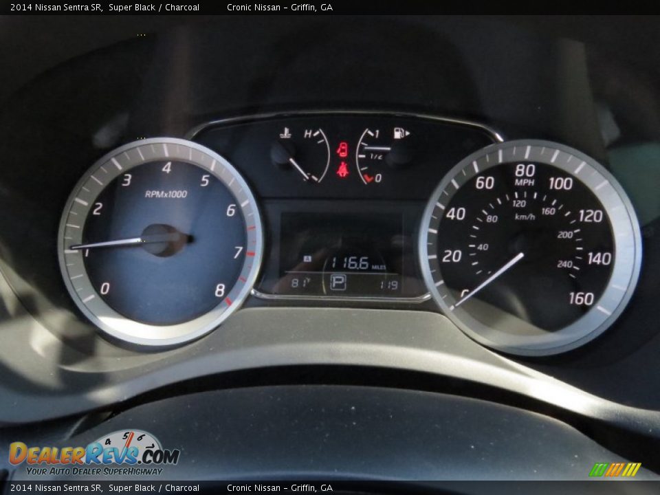 2014 Nissan Sentra SR Super Black / Charcoal Photo #14