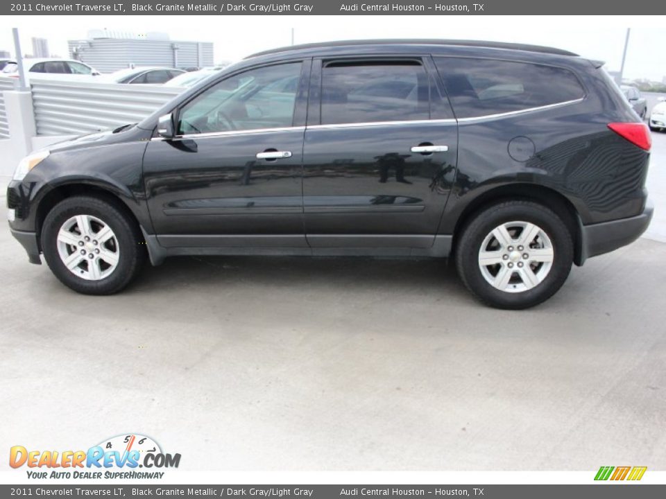 2011 Chevrolet Traverse LT Black Granite Metallic / Dark Gray/Light Gray Photo #5