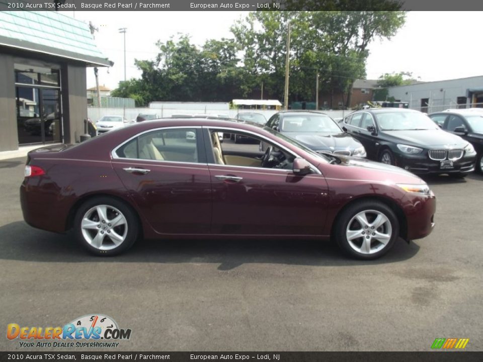 2010 Acura TSX Sedan Basque Red Pearl / Parchment Photo #6