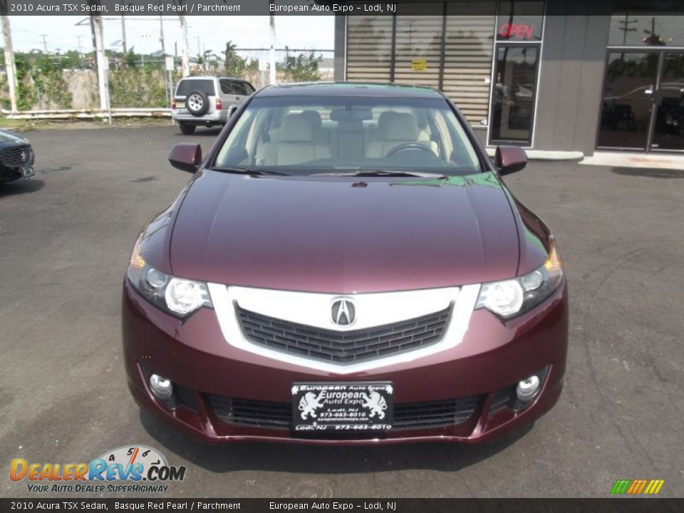 2010 Acura TSX Sedan Basque Red Pearl / Parchment Photo #7