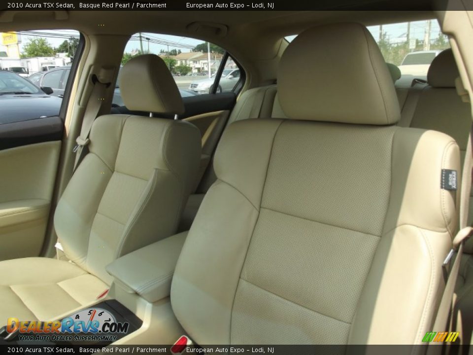 2010 Acura TSX Sedan Basque Red Pearl / Parchment Photo #9