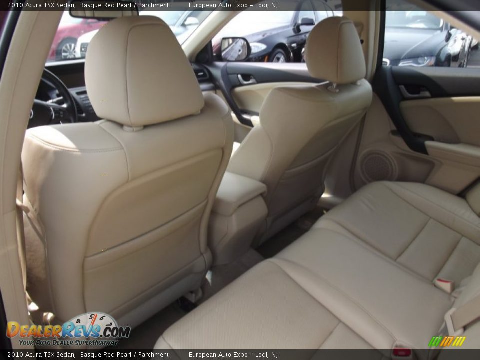 2010 Acura TSX Sedan Basque Red Pearl / Parchment Photo #10