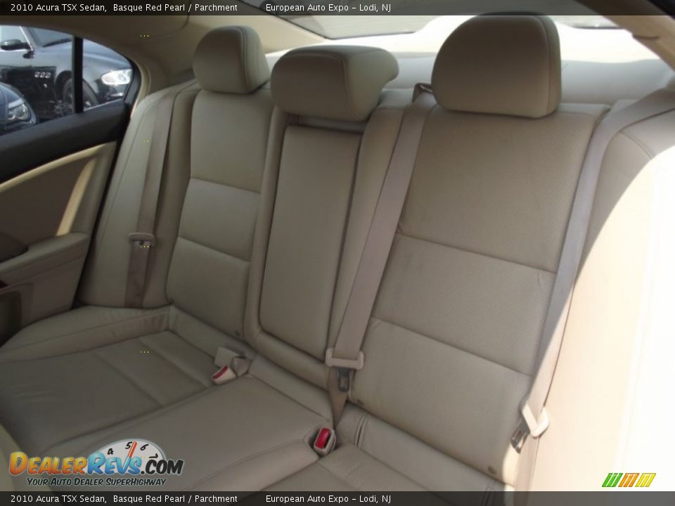 2010 Acura TSX Sedan Basque Red Pearl / Parchment Photo #11