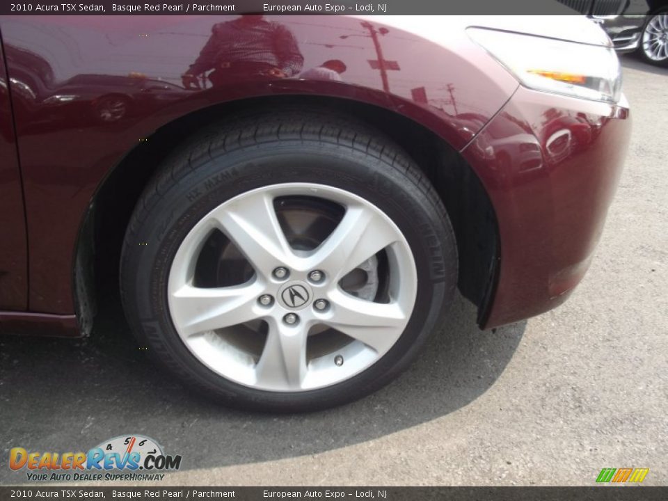 2010 Acura TSX Sedan Basque Red Pearl / Parchment Photo #16
