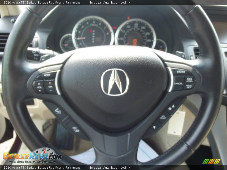 2010 Acura TSX Sedan Basque Red Pearl / Parchment Photo #20
