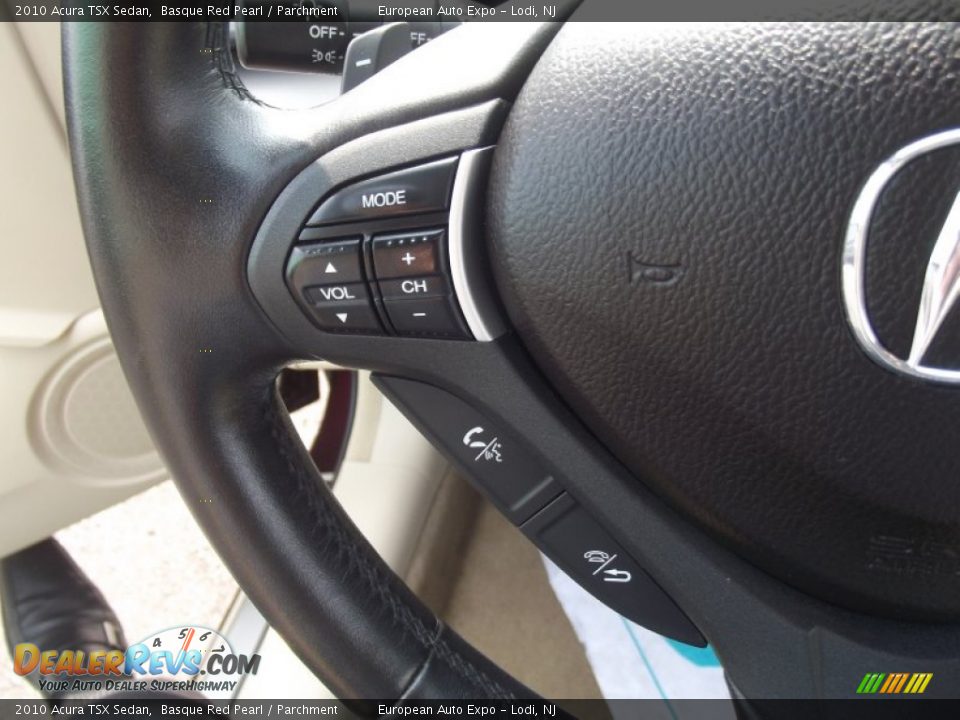 2010 Acura TSX Sedan Basque Red Pearl / Parchment Photo #22