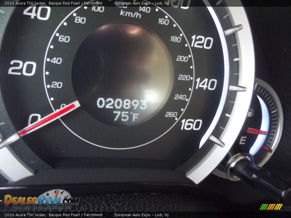 2010 Acura TSX Sedan Basque Red Pearl / Parchment Photo #23