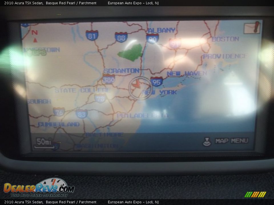 2010 Acura TSX Sedan Basque Red Pearl / Parchment Photo #24