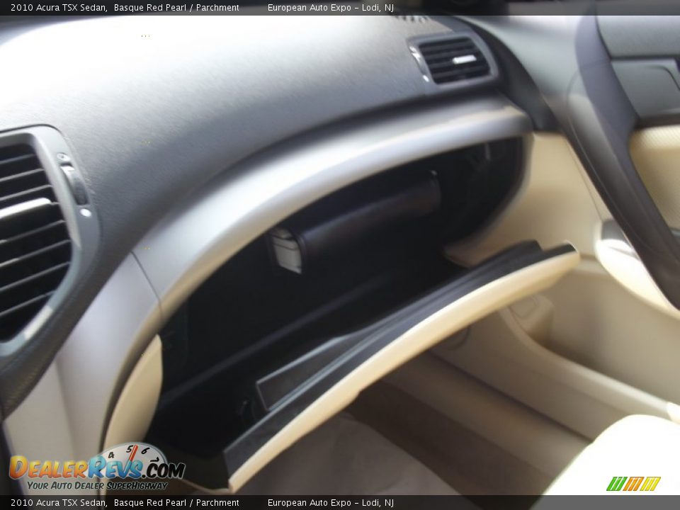 2010 Acura TSX Sedan Basque Red Pearl / Parchment Photo #28