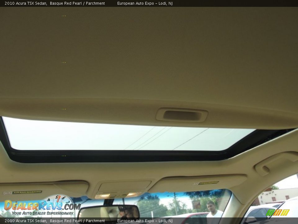 2010 Acura TSX Sedan Basque Red Pearl / Parchment Photo #31