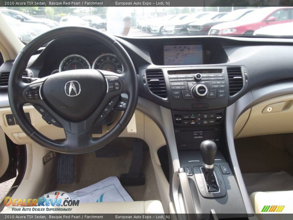 2010 Acura TSX Sedan Basque Red Pearl / Parchment Photo #32