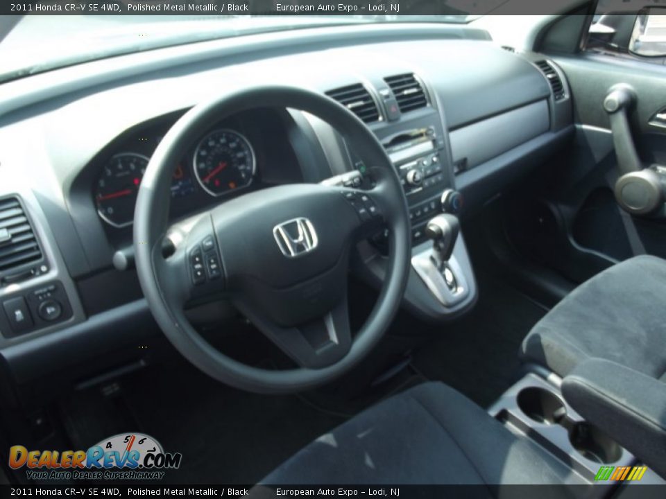 2011 Honda CR-V SE 4WD Polished Metal Metallic / Black Photo #8