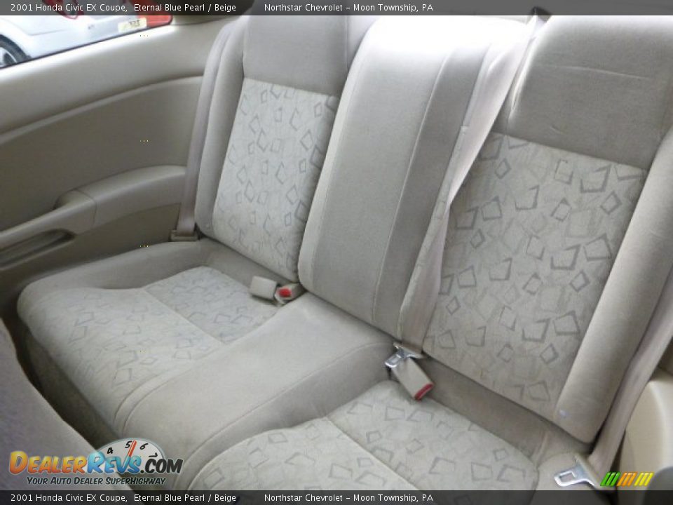 2001 Honda Civic EX Coupe Eternal Blue Pearl / Beige Photo #9