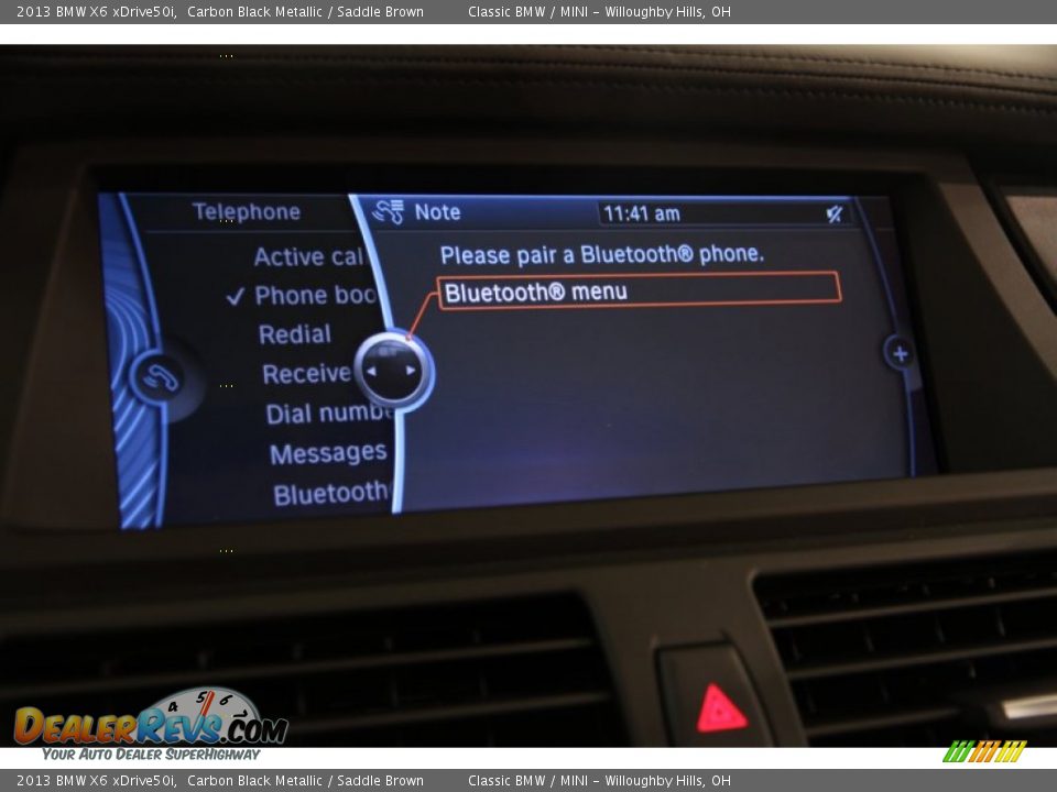 2013 BMW X6 xDrive50i Carbon Black Metallic / Saddle Brown Photo #22