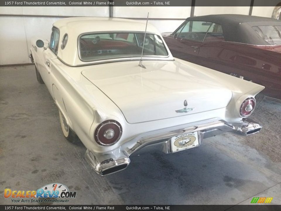 1957 Ford Thunderbird Convertible Colonial White / Flame Red Photo #3
