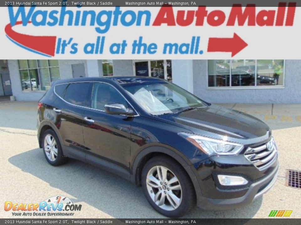 2013 Hyundai Santa Fe Sport 2.0T Twilight Black / Saddle Photo #1