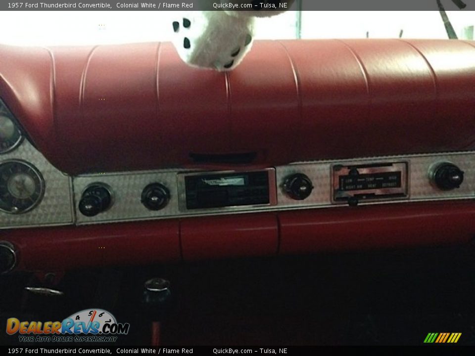 1957 Ford Thunderbird Convertible Colonial White / Flame Red Photo #7