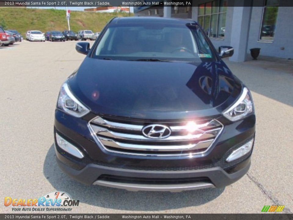 2013 Hyundai Santa Fe Sport 2.0T Twilight Black / Saddle Photo #3