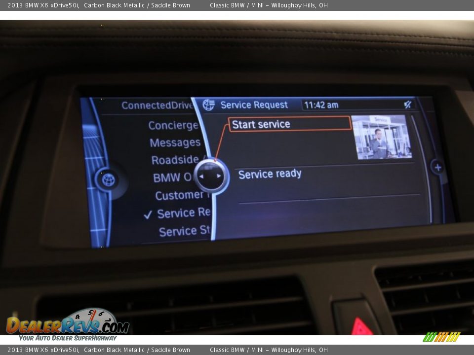 2013 BMW X6 xDrive50i Carbon Black Metallic / Saddle Brown Photo #30