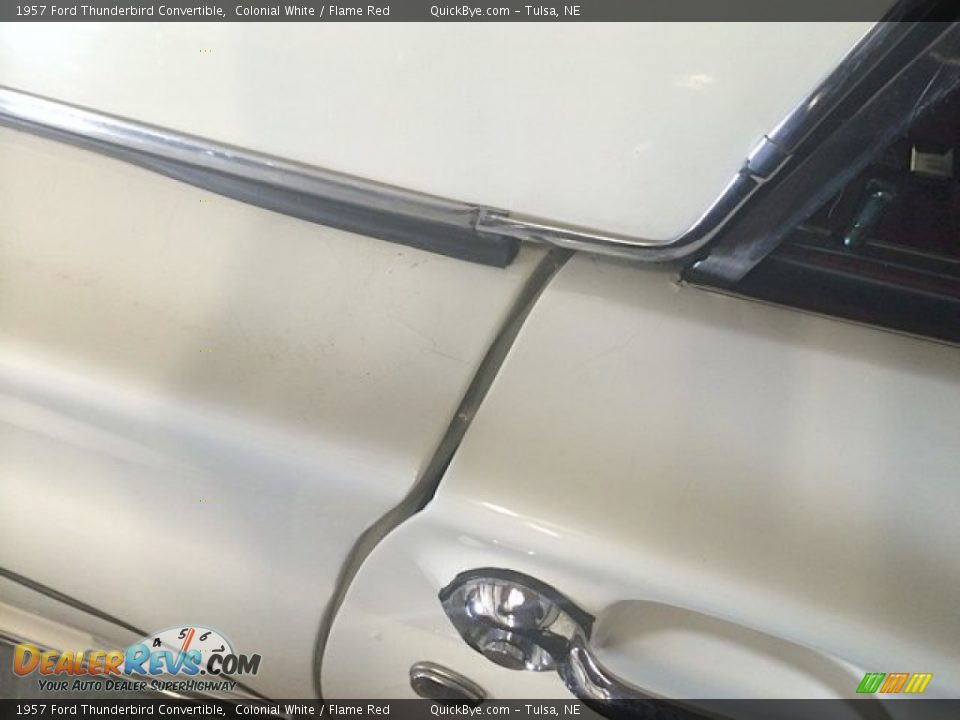 1957 Ford Thunderbird Convertible Colonial White / Flame Red Photo #9