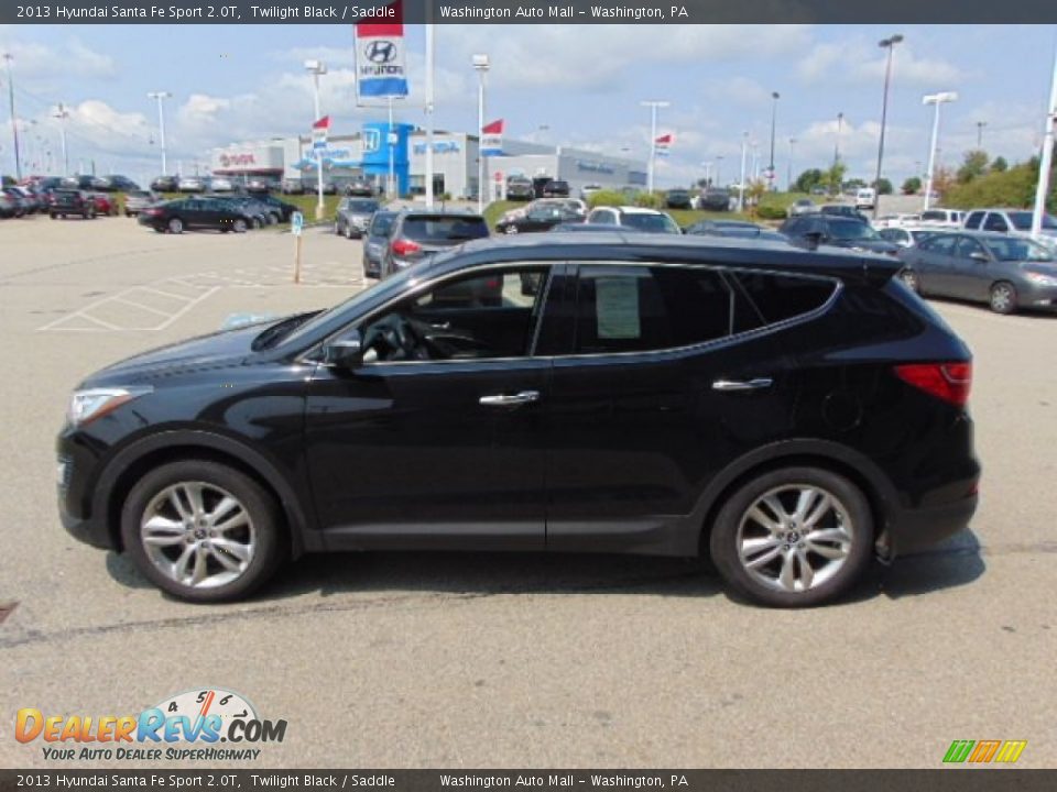 2013 Hyundai Santa Fe Sport 2.0T Twilight Black / Saddle Photo #5