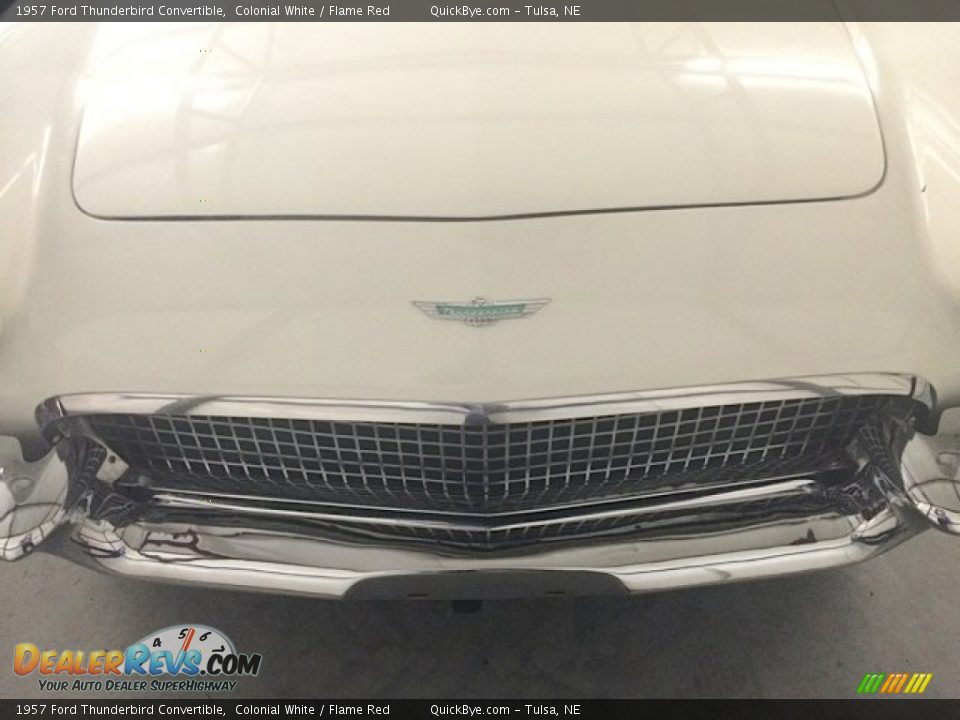 1957 Ford Thunderbird Convertible Colonial White / Flame Red Photo #10