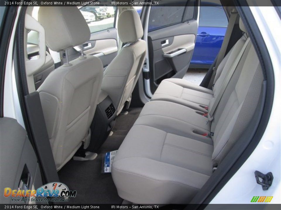 2014 Ford Edge SE Oxford White / Medium Light Stone Photo #8