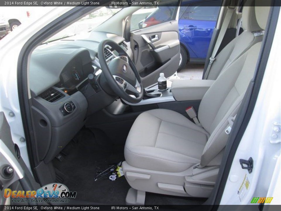2014 Ford Edge SE Oxford White / Medium Light Stone Photo #9