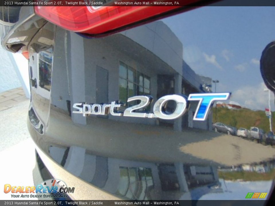 2013 Hyundai Santa Fe Sport 2.0T Twilight Black / Saddle Photo #8