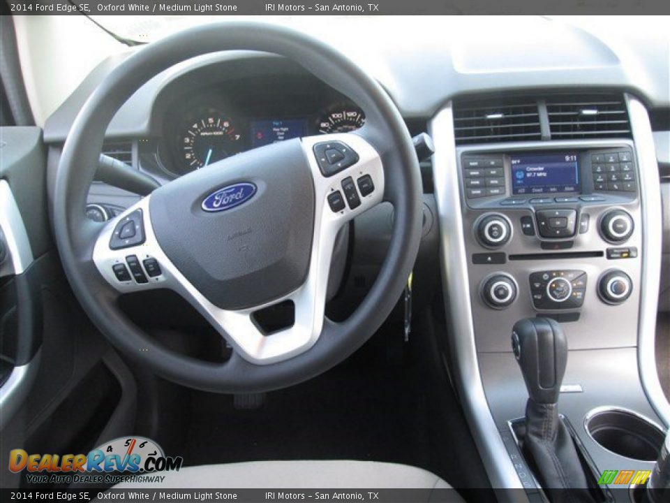 2014 Ford Edge SE Oxford White / Medium Light Stone Photo #11