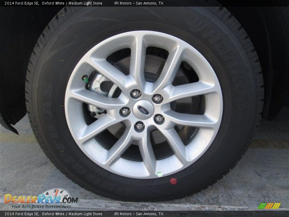2014 Ford Edge SE Oxford White / Medium Light Stone Photo #12