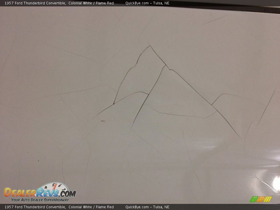 1957 Ford Thunderbird Convertible Colonial White / Flame Red Photo #14