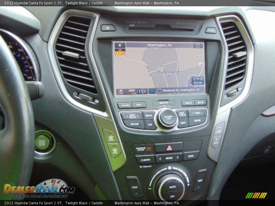 2013 Hyundai Santa Fe Sport 2.0T Twilight Black / Saddle Photo #13