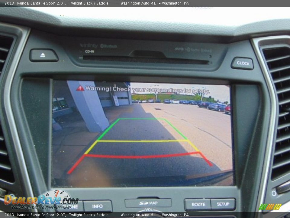 2013 Hyundai Santa Fe Sport 2.0T Twilight Black / Saddle Photo #14
