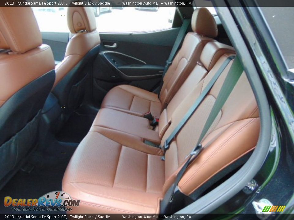 2013 Hyundai Santa Fe Sport 2.0T Twilight Black / Saddle Photo #17