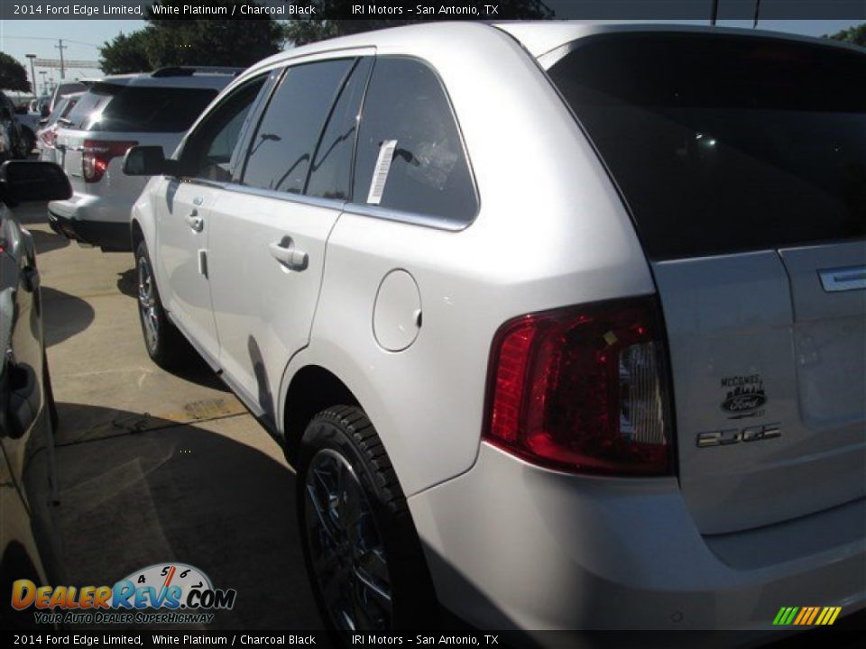 2014 Ford Edge Limited White Platinum / Charcoal Black Photo #2