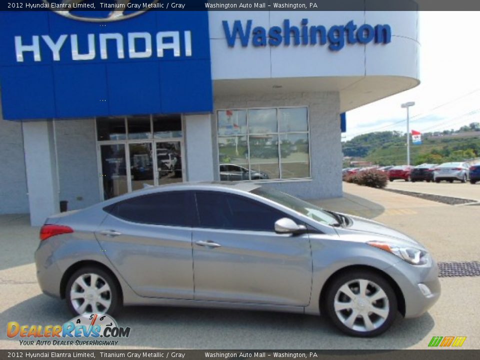 2012 Hyundai Elantra Limited Titanium Gray Metallic / Gray Photo #2