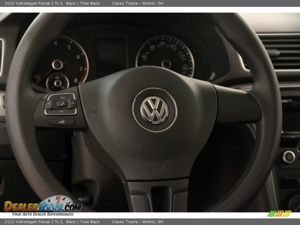 2013 Volkswagen Passat 2.5L S Black / Titan Black Photo #7