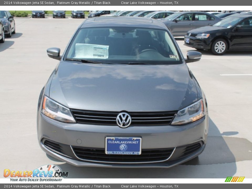 2014 Volkswagen Jetta SE Sedan Platinum Gray Metallic / Titan Black Photo #2