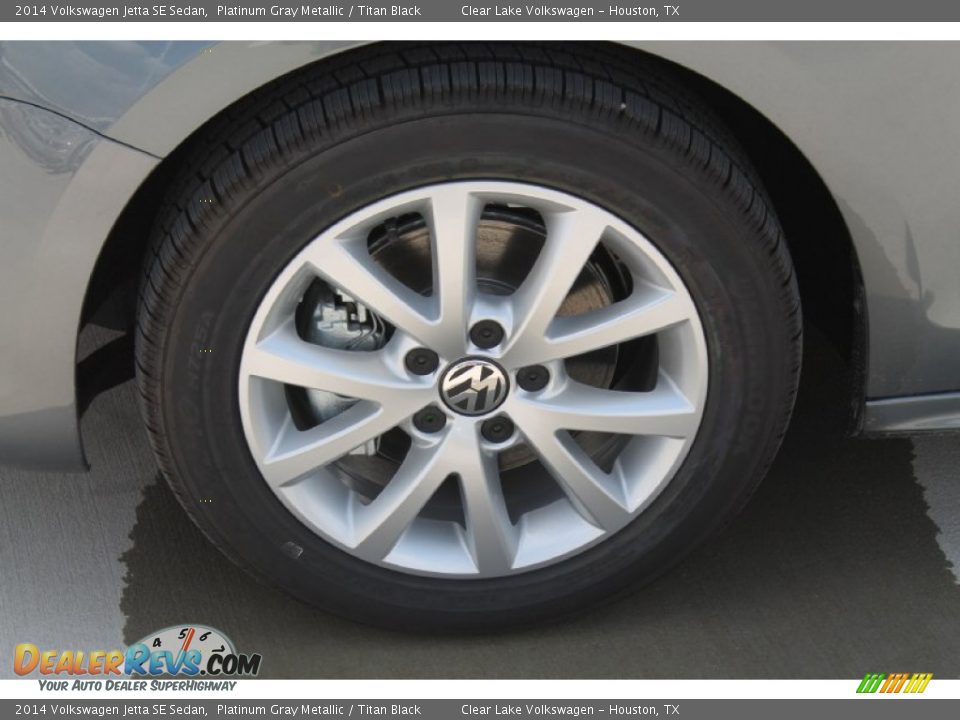 2014 Volkswagen Jetta SE Sedan Platinum Gray Metallic / Titan Black Photo #5