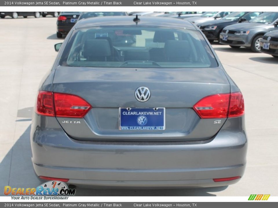 2014 Volkswagen Jetta SE Sedan Platinum Gray Metallic / Titan Black Photo #7