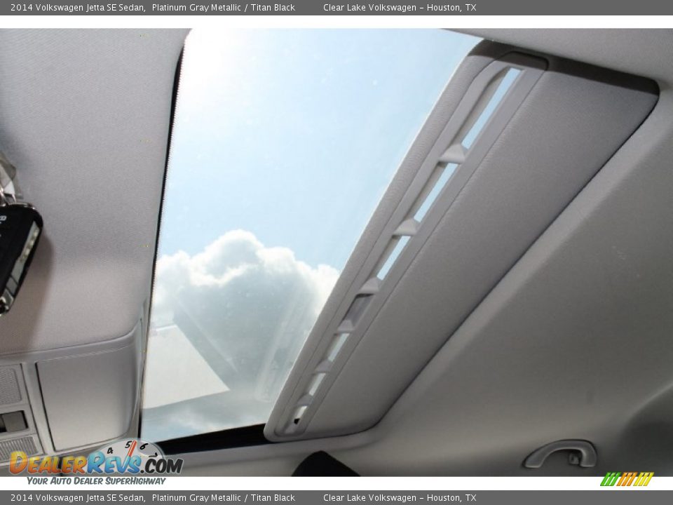 2014 Volkswagen Jetta SE Sedan Platinum Gray Metallic / Titan Black Photo #13